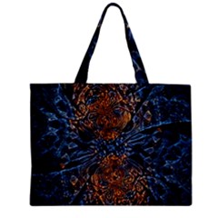 Fractal Galaxy Zipper Mini Tote Bag by MRNStudios