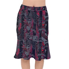 Gates Of Hell Short Mermaid Skirt by MRNStudios
