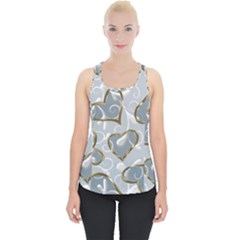  Gold Hearts Piece Up Tank Top by Galinka