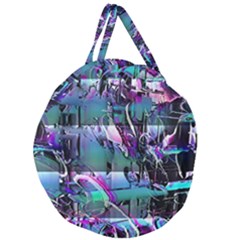 Technophile s Bane Giant Round Zipper Tote by MRNStudios