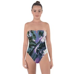 Abstract Wannabe Tie Back One Piece Swimsuit by MRNStudios