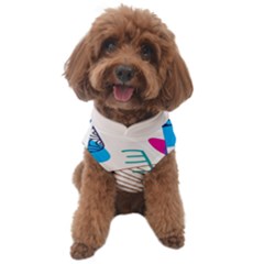 Pastel Abstract Pattern With Beige, Coffee Color Strap Dog Sweater by Casemiro