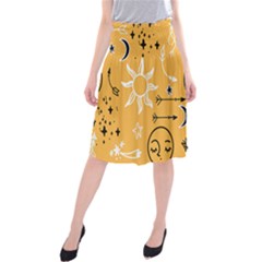 Pattern Mystic Color2 Midi Beach Skirt by alllovelyideas