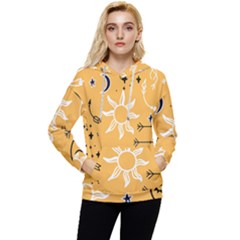 Pattern Mystic Color2 Women s Lightweight Drawstring Hoodie