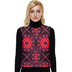 Mandala Colore Abstraite Women s Button Up Puffer Vest by byali