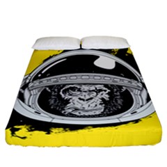 Spacemonkey Fitted Sheet (california King Size) by goljakoff