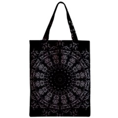 Gothic Mandala Zipper Classic Tote Bag by MRNStudios