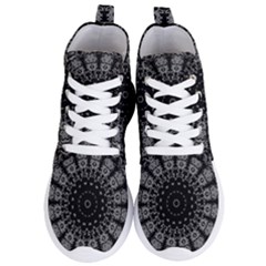 Gothic Mandala Women s Lightweight High Top Sneakers by MRNStudios