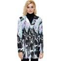 Digital Wave Button Up Hooded Coat  View1