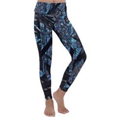 Sputnik Kids  Lightweight Velour Classic Yoga Leggings by MRNStudios