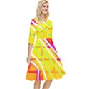 Pop Art Neon Wall Classy Knee Length Dress View2