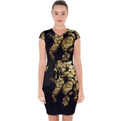Bud Gilt  Capsleeve Drawstring Dress  by MRNStudios