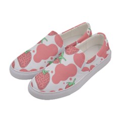 Strawberry Cow Pet Women s Canvas Slip Ons by Magicworlddreamarts1