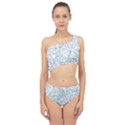 Splatter Abstract Bright Print Spliced Up Two Piece Swimsuit View1