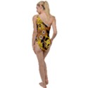 Folk flowers art pattern  To One Side Swimsuit View2