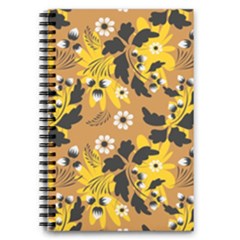 Folk Flowers Art Pattern  5 5  X 8 5  Notebook by Eskimos