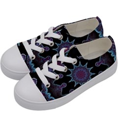 Framed Mandala Kids  Low Top Canvas Sneakers by MRNStudios