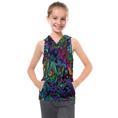 Brain Melt Kids  Sleeveless Hoodie by MRNStudios