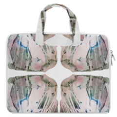Painted Patterns Macbook Pro Double Pocket Laptop Bag (large) by kaleidomarblingart