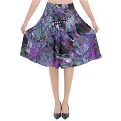 Lo-fi Hyperactivity Flared Midi Skirt by MRNStudios