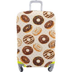 Chocolate Donut Love Luggage Cover (large) by designsbymallika