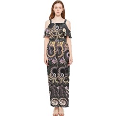 Whirligig Draped Sleeveless Chiffon Jumpsuit by MRNStudios