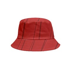 Print Cornell Red Pattern Design Bucket Hat (kids) by dflcprintsclothing