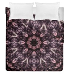 Rose Gold Mandala Duvet Cover Double Side (queen Size) by MRNStudios