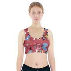50s Sports Bra With Pocket by NerdySparkleGoth