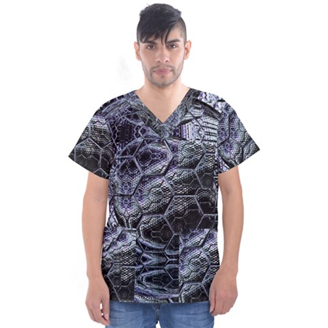 Circuits Men s V-neck Scrub Top by MRNStudios