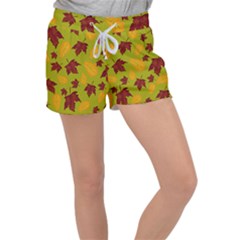 Golden Autumn Velour Lounge Shorts by Daria3107