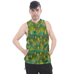 Love To The Flowers And Colors In A Beautiful Habitat Men s Sleeveless Hoodie by pepitasart