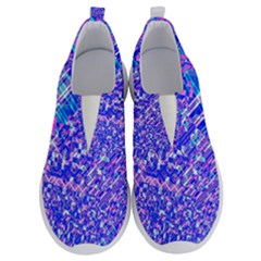 Root Humanity Bar And Qr Code Combo In Purple And Blue No Lace Lightweight Shoes by WetdryvacsLair