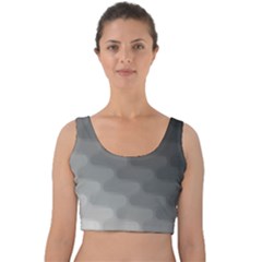 Wonderful Gradient Shades 2 Velvet Crop Top by PatternFactory