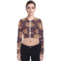Bears-vector-free-seamless-pattern1 Long Sleeve Zip Up Bomber Jacket View1