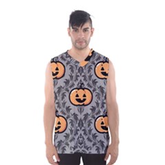 Pumpkin Pattern Men s Basketball Tank Top by NerdySparkleGoth
