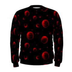 Red Drops On Black Men s Sweatshirt by SychEva