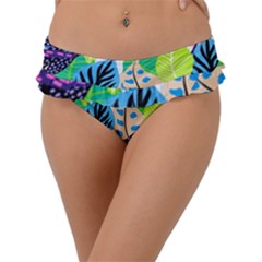 Colorfull Frill Bikini Bottom