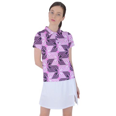 Abstract Women s Polo Tee by Sparkle