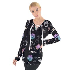 Pastel Goth Witch Tie Up Tee by NerdySparkleGoth