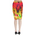 Color-background-structure-lines Midi Wrap Pencil Skirt View2