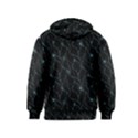 Turquoise Abstract Flowers With Splashes On A Dark Background  Abstract Print Kids  Pullover Hoodie View2