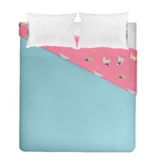Funny Pugs  Cute Pets Duvet Cover Double Side (full/ Double Size) by SychEva