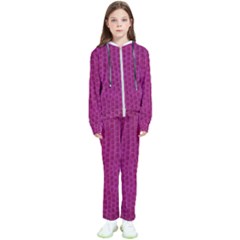 Leatherette 5 Purple Kids  Tracksuit by skindeep