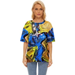 Blue Bird-1-1 Oversized Basic Tee by bestdesignintheworld