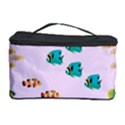 Marine Fish Multicolored On A Pink Background Cosmetic Storage View1