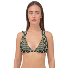 Girl Black Double Strap Halter Bikini Top