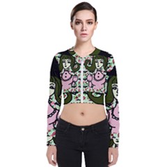 Wicked Witch Wall Long Sleeve Zip Up Bomber Jacket by snowwhitegirl