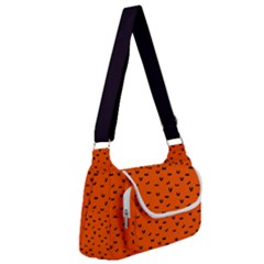 Halloween, Black Bats Pattern On Orange Multipack Bag by Casemiro