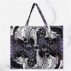 Twin Migraines Zipper Large Tote Bag by MRNStudios